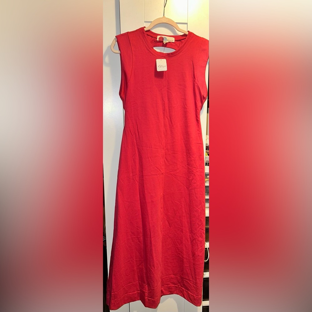 NWT Free People Beach Simone Midi In Red Jalapeño - Picture 8 of 10